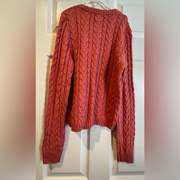 American Eagle Outfitters Cable Knit Sweater - Orange - NWT - Picture 4 of 12